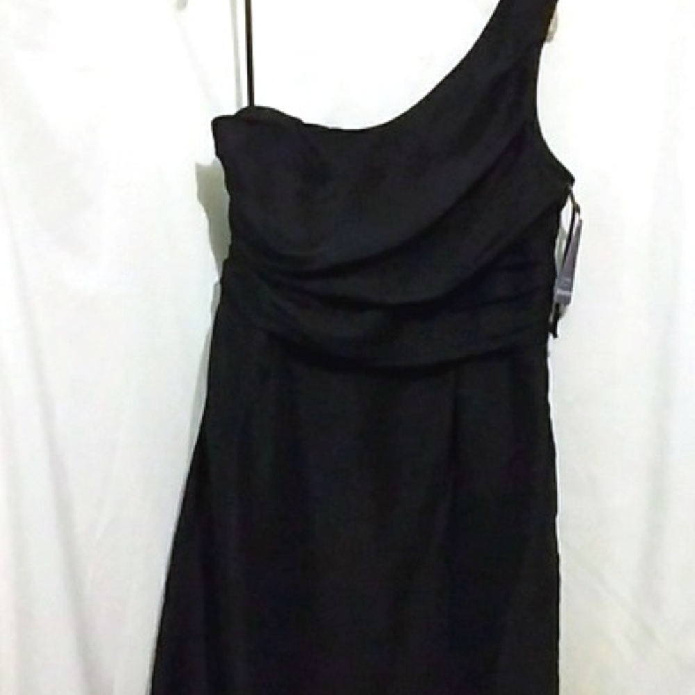 🎁NWT COREN MOORE 100% SILK ONE SHOULDER DRESS